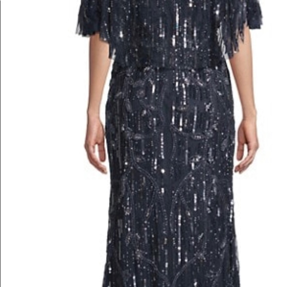 Mac Duggal Beaded Cape Gown NWT size 16